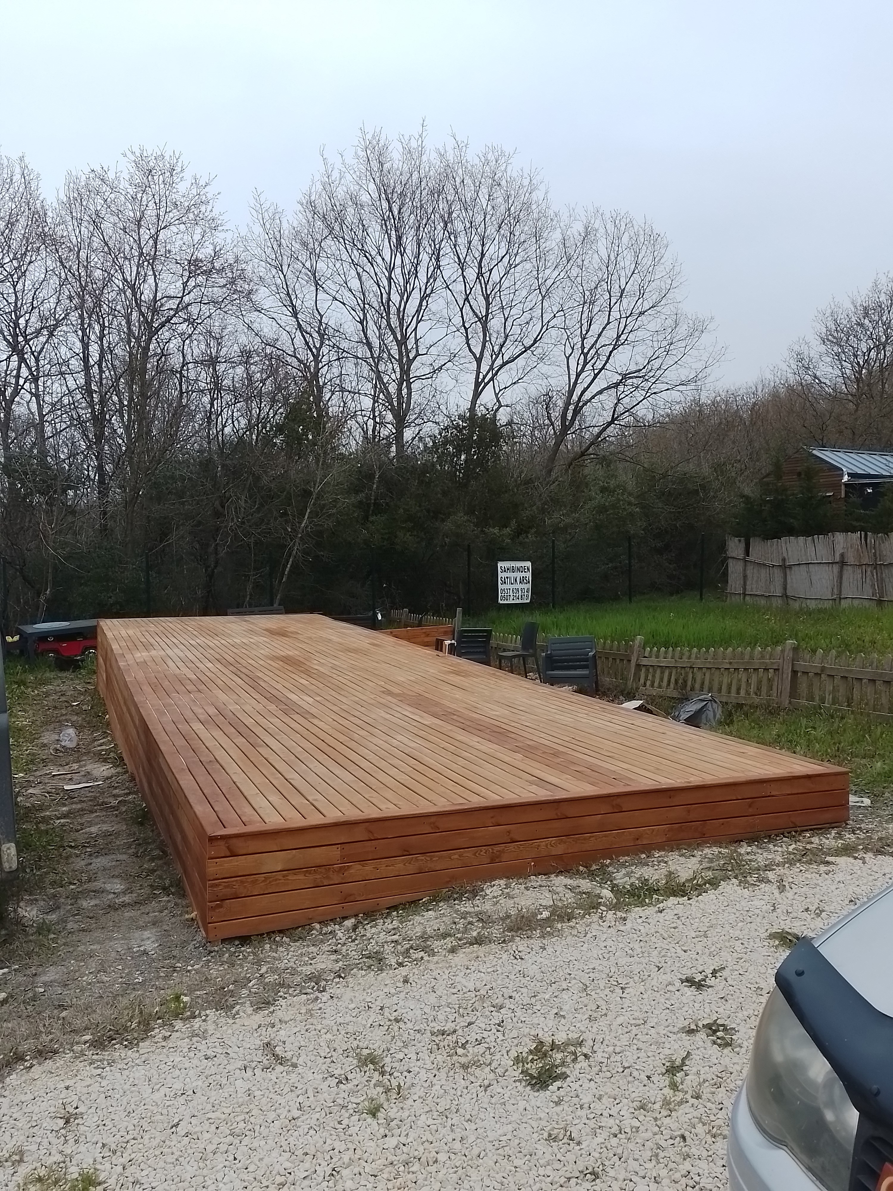 Çam ağacı deck platform